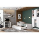 Стол письменный NN Мебель (МС Токио) Белый текстурный